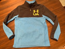 Under Armour Quarter Zip Pullover Fleece Jacket Youth Medium Top YMD