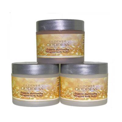 Glimmer Goddess Organic Shimmer Body Butter Trio