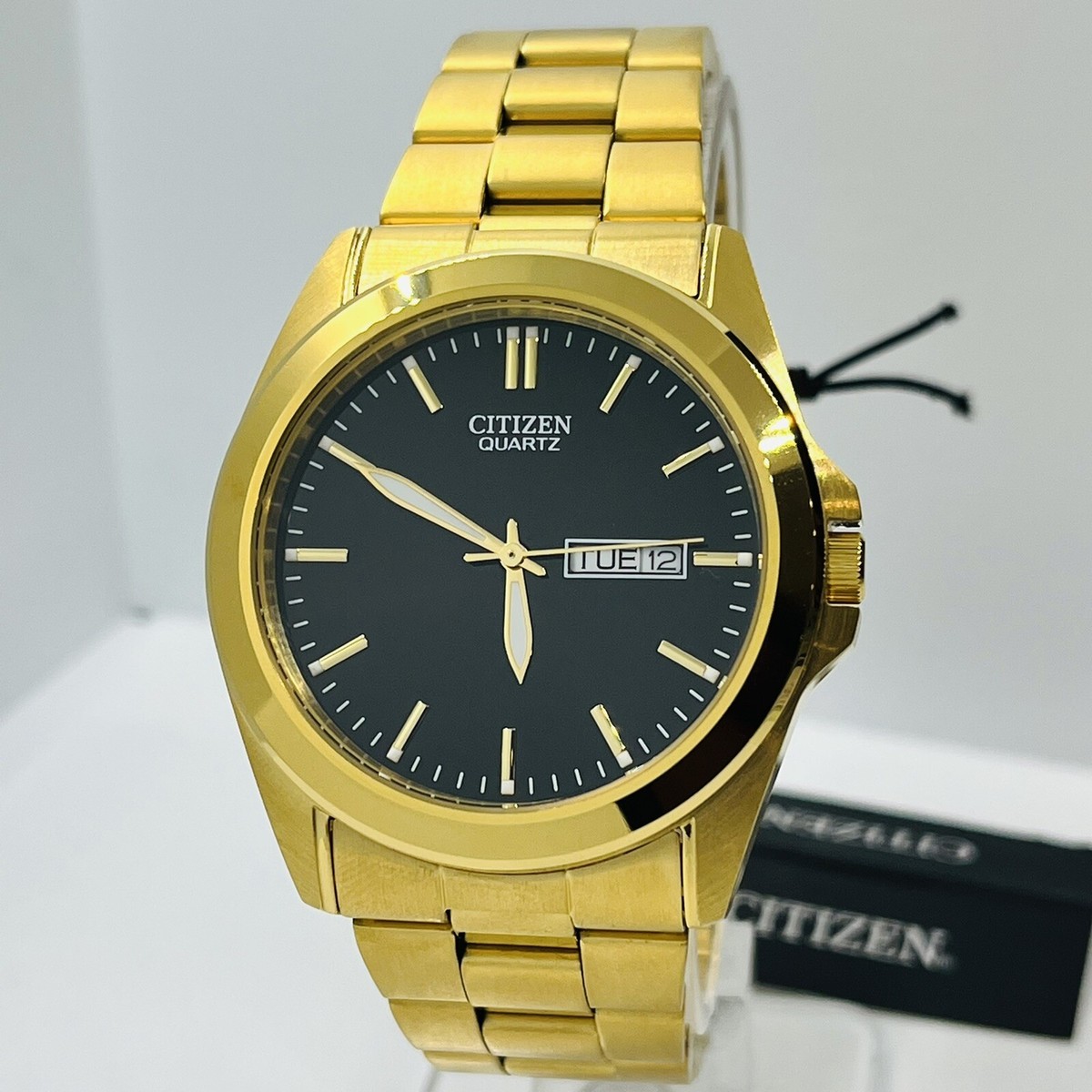 Citizen Quartz Men's Gold Stainless Steel Day/Date 39mm Watch