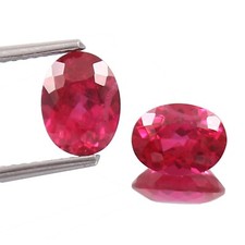 12 x 8 MM Natural Ceylon Pink Sapphire Oval Cut Loose Gemstone Matching Pair