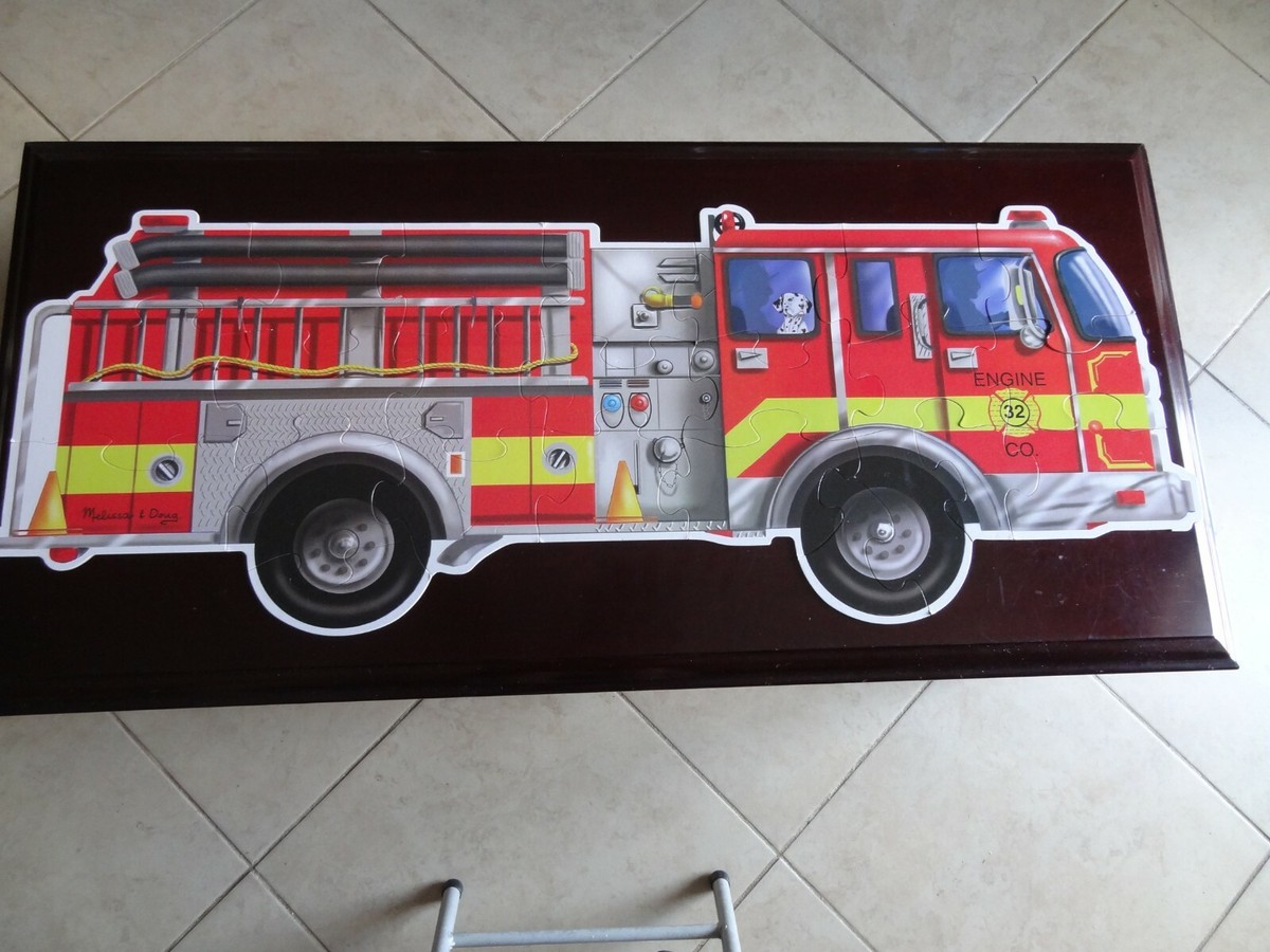 Melissa & Doug 24 PIECE GIANT FIRE TRUCK Floor Jigsaw Puzzle