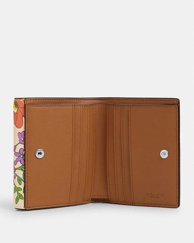 NWT Coach Eliza Small Wallet With Floral Print CR397 - Picture 11 of 13