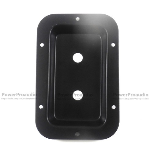 1pcs Black Metal Dual 1/4" Jack Plate for Speaker Cabinet - Picture 2 of 3