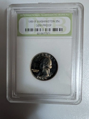1969-S Washington Quarter Gem Proof INB Certified Silver 25C KM#202a