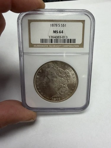 1878 S S Morgan Silver Dollar $1 NGC MS64