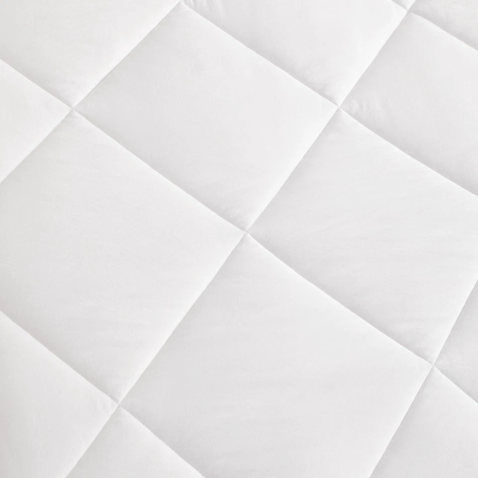 Juego de edredón cama en bolsa de 5 piezas con sábanas fundas de almohada blanco king Foto 2 de 3