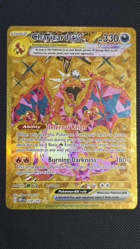 2023 Pokémon Charizard ex 228/197 SV03: Obsidian Flames Holo