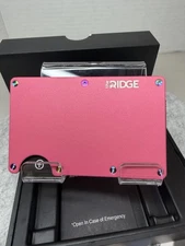 RIDGE WALLET | FLAMINGO w/IRIDESCENT RIDGE PVD SCREWS