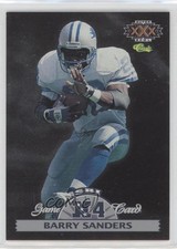1996 Classic NFL Experience Super Bowl Interactive Game Cards Barry Sanders n1u