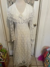NWT Vintage 1980  s Jessica McClintock Lace bridal Wedding Dress Sz 5/6
