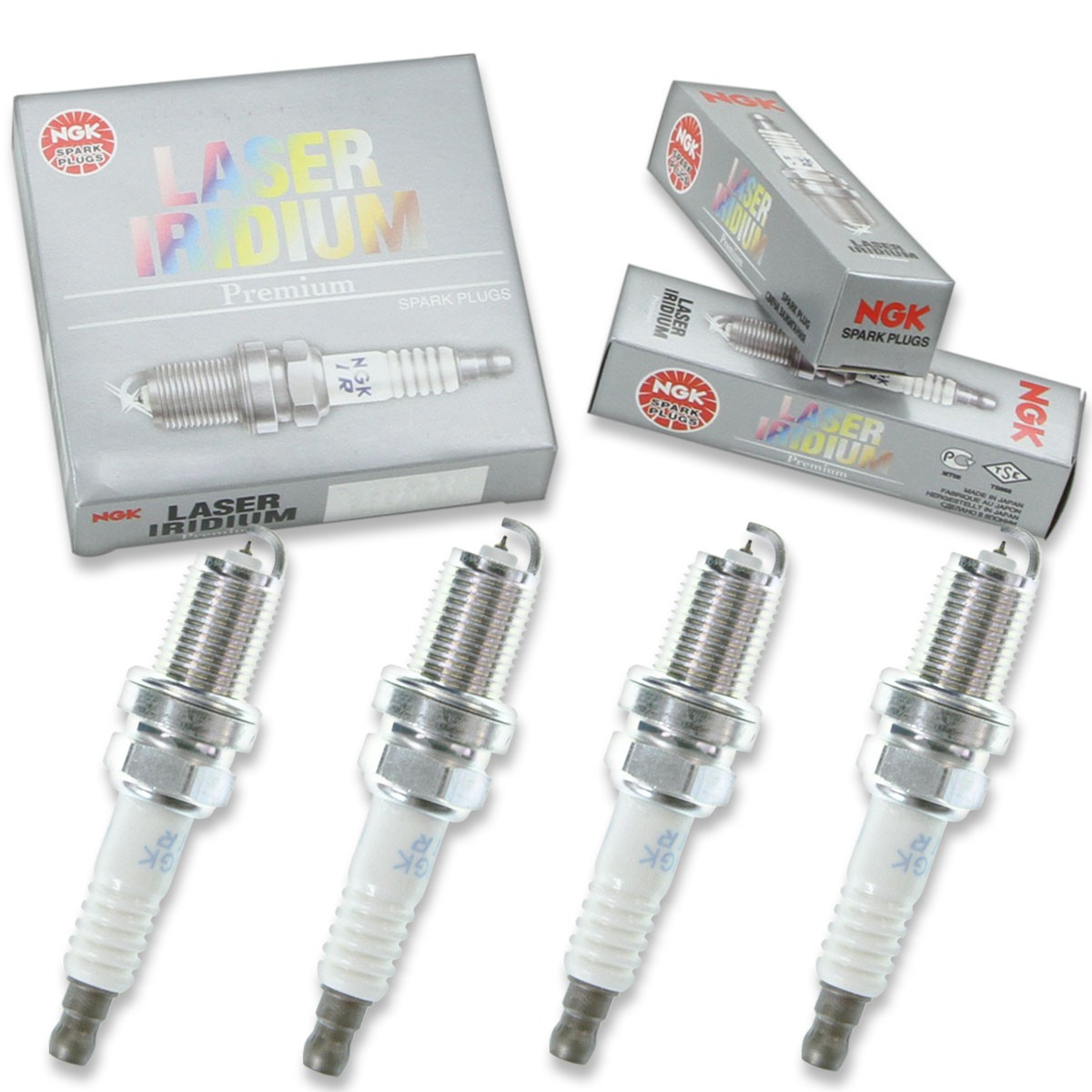 4 pcs NGK Laser Iridium Spark Plugs for 2009-2010 Mitsubishi Lancer 2.4L L4 ta