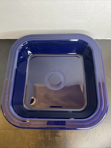 Fiesta Fiestaware Homer Laughlin Cobalt Blue Casserole Baker Baking Square Dish