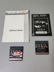 Lot Of 12 Atari Lynx Games - Batman, Rampart, Robotron, Kung Food, Klax, APB etc