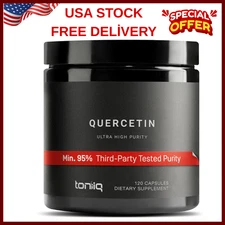 Ultra High Purity Quercetin Capsules - 95%+ Highly Purified and Bioavailable ...