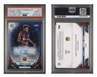 Lamine Yamal 2023-24 Topps Chrome UCC Purple Violet Speckle AUTO /299 - PSA 9/10