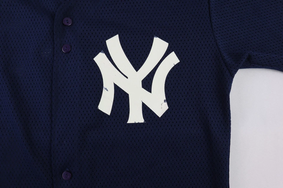 Camiseta De Colección Mags EE. UU. Para Hombres Pequeña MLB Béisbol New York Yankees 3 Babe Ruth Azul Foto 2 de 4