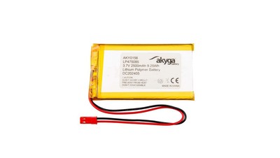 Akumulator litowo-polimerowy Akyga AKY0156 LP475085 Li-Po 3.7V / 2500mAh PCM JST