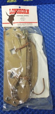 VINTAGE New Unused Longhorn Brand Snowshoe Binding Style A Snowshoe Harness 504A