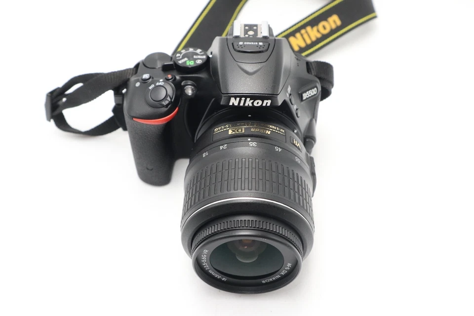Nikon D5500 DSLR Camera 24.2MP with 18-55mm, Shutter Count 1983, VG. REFURBISHED - image 3 of 4