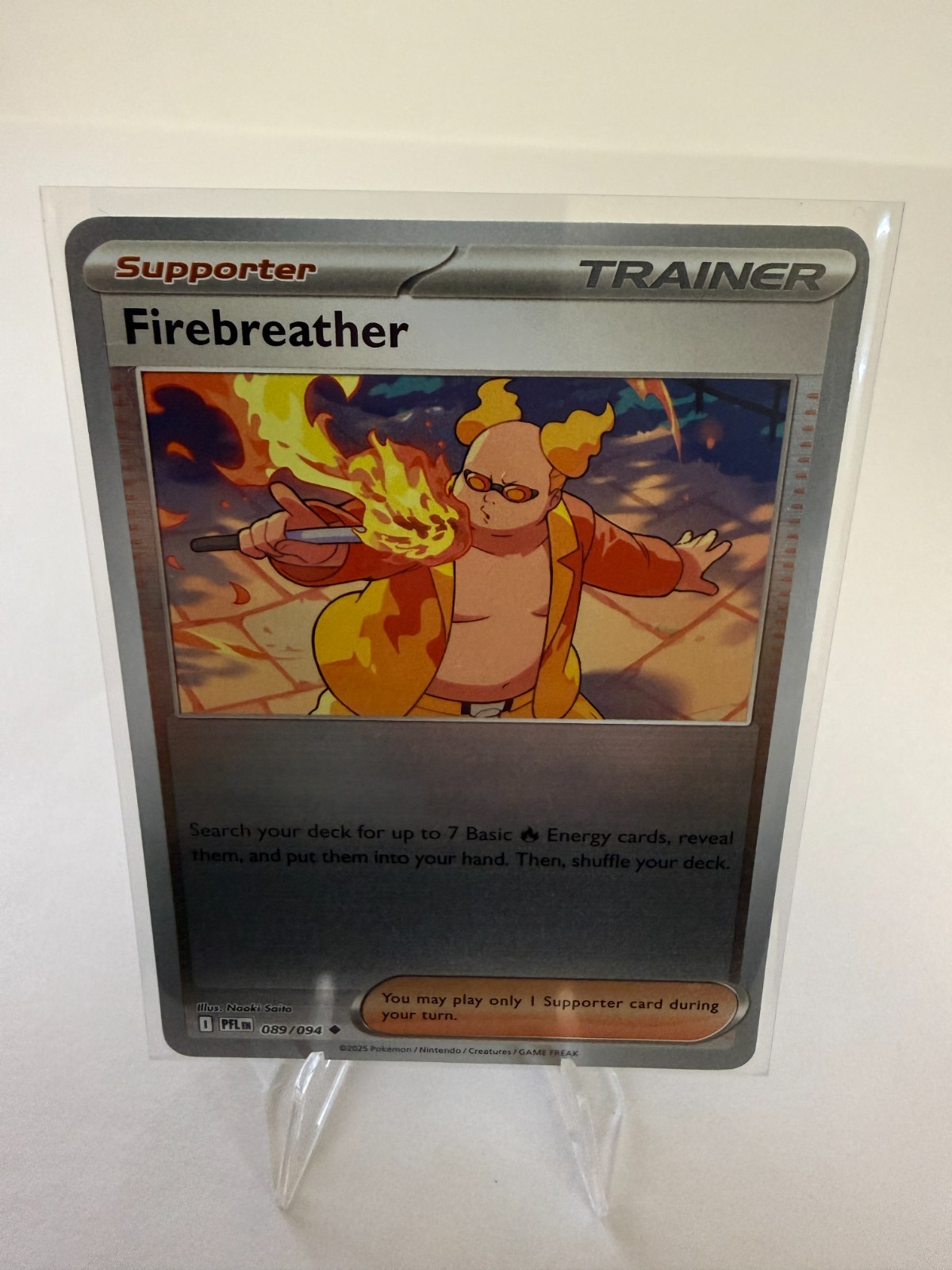 Firebreather 089/094 Reverse Holo Pokémon Phantasmal Flames NM