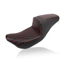 Touring Seat Low Profile 2-Up One-Piece Driver Passenger Seat Extended Reach ...