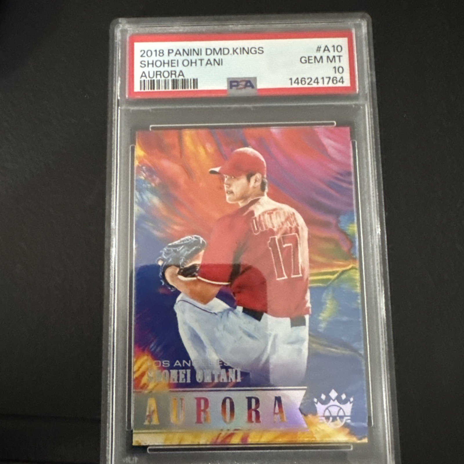 2018 Panini PANINI DIAMOND KINGS AURORA #A10 Shohei Ohtani front