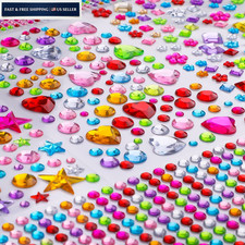 Gem Stickers, 1510pcs Rhinestone Stickers for Crafts, Self Large Gems