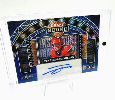 Tetairoa McMillan 2025 Leaf Metal Draft Bound Auto DB-TMM 2/4 Arizona Wildcat RC