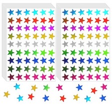 1620 Pack, 9 Colors, Small Foil Star Stickers for Kids Reward Home, School, B...