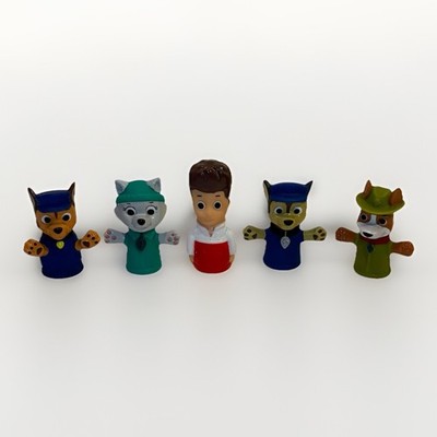 Paw Patrol Plastic Finger Bath Puppets Lot of 5