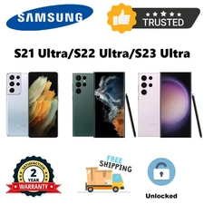 New Samsung Galaxy S21 Ultra/S22 Ultra/S23 Ultra 5G, Fully Unlocked GSM/CDMA