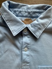 Vineyard Vines Light Blue 100 Pima Cotton Polo Shirt Men's M Short Sleeve Logo