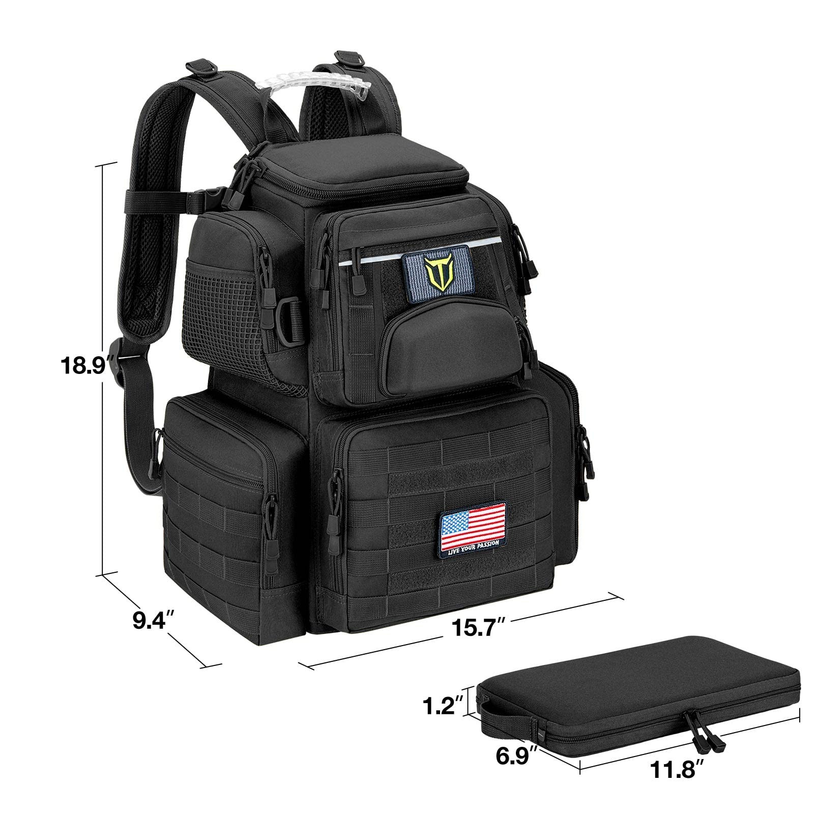 Tactical Range Backpack with Removable Divider, H… - image 6