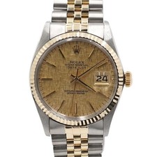 Rolex Orologio Uomo Combinazione Oro 18K Datejust 36mm 16013 1983 152314511 [U]