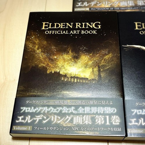 New ELDEN RING OFFICIAL ART BOOK Volume I II III Set of 3 From Japan NEW FS - Picture 3 of 4