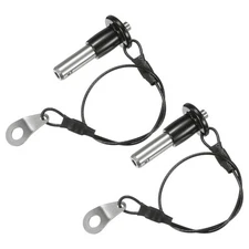 2Pcs Ball Locking Pins 8mm Dia 16mm Usage Length Button Handle Quick Release Pin