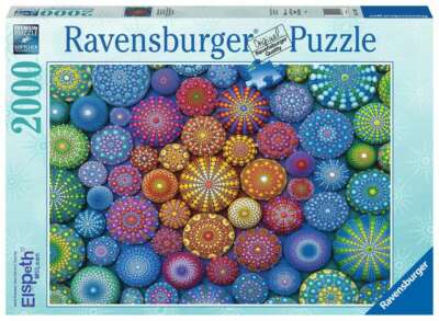 RAVENSBURGER PUZZLE*2000 TEILE*ELSPETH McLEAN*RADIATING RAINBOW MANDALAS*OVP