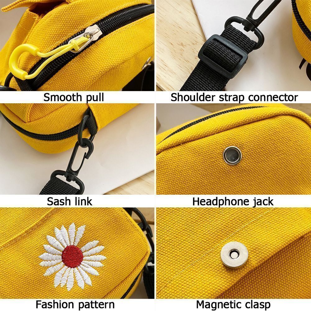 Women Cross Body Mobile Phone Pouch Shoulder Bag Coin Wallet Purse