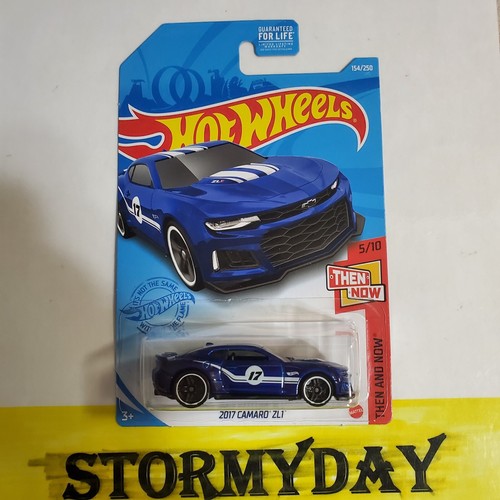 HOT WHEELS CAMARO 2017 ZL1 THEN and NOW 5/10 154/250 blue color