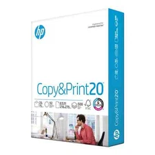 HP Office20 Printer Paper, White Letter Size 8.5" x 11", One Ream / 500 Sheets