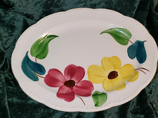 Vintage Hand Painted Floral Heritage Ware By Stetson 11 1/4" Platter