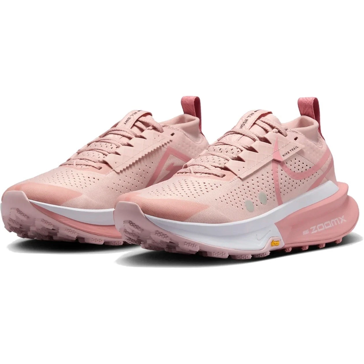 NUOVO Nike taglia 7 donna ZoomX Zegama 2 Oxford rosa trail (FD5191 601)