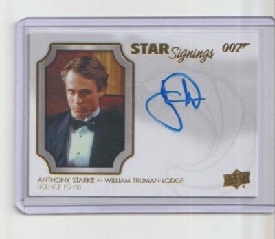 James Bond Villains & Henchmen Autograph Star Signings Card Anthony Starke