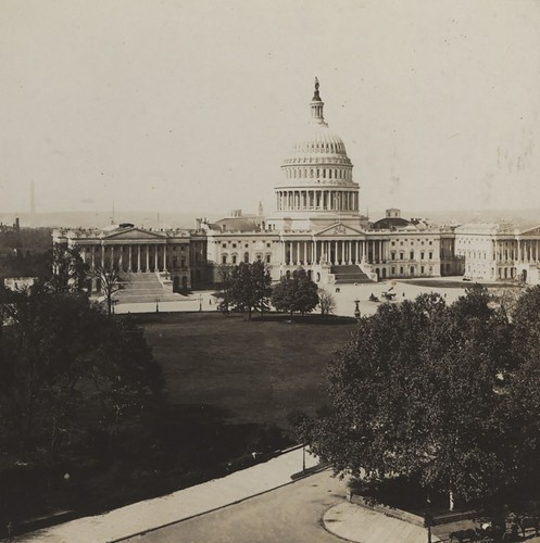 The US Capitol Washington DC HC White Stereoview 1901
