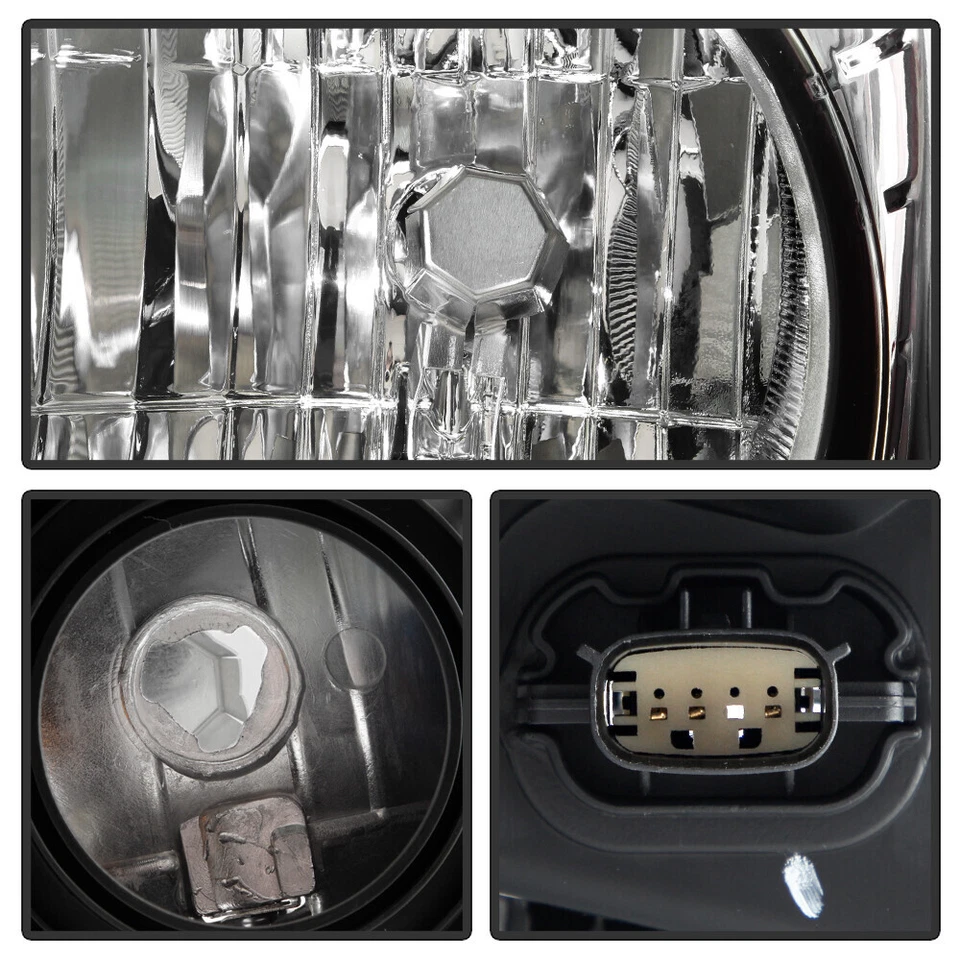 Pair Halogen Headlights Chrome For 2015-2024 Ford Transit 150 250 350 Left+Right - Image 4 of 4