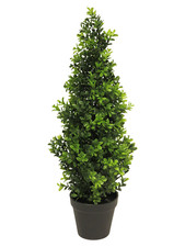 Künstlicher Buchsbaum im Topf Buchs Boxwood Orion Tapered grün Busch 60 cm