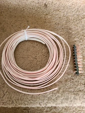 Garage Door Opener 2 Conductor Bell Wire with Staples