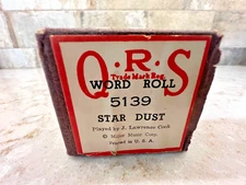 Q.R.S 5139 Star Dust  Player Piano Roll