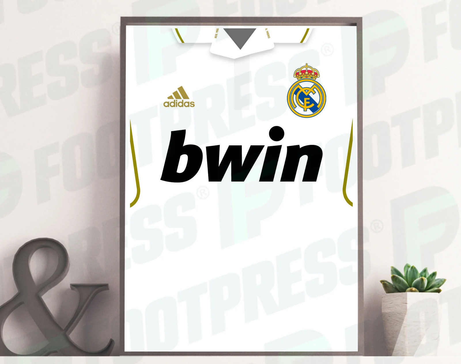 Affiche Real Madrid 2011 2012 Domicile - Champion de Liga - 