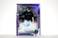 2021 TOPPS CHROME MIAMI /250 AUTO TANNER ALLEN CDA-TA (BS4)